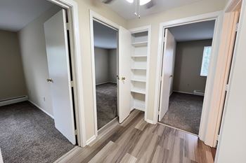 Linen closets in select homes